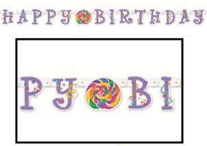 Candy Party Large Joined Banner