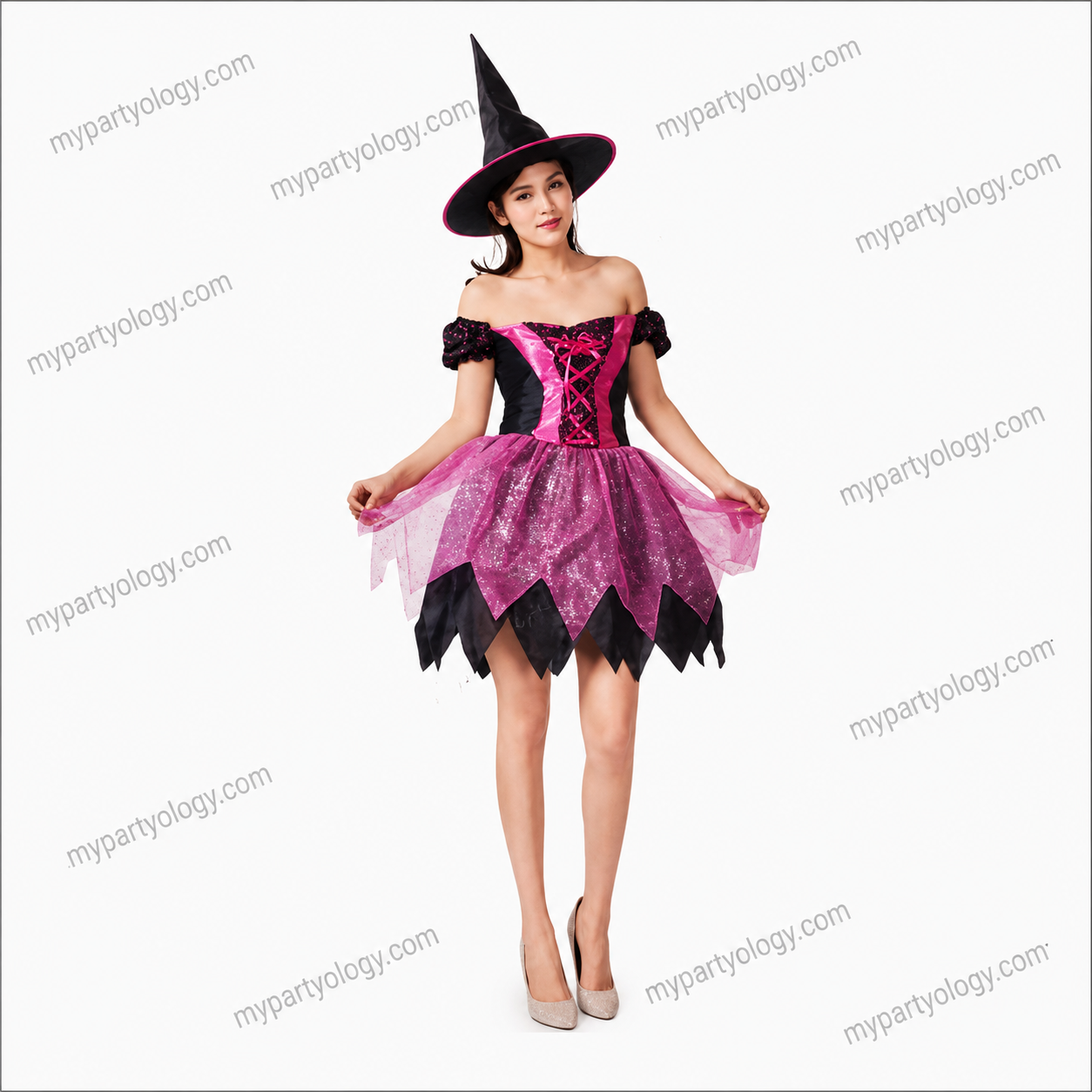 Pink Witch Costume Female Adult (M)
