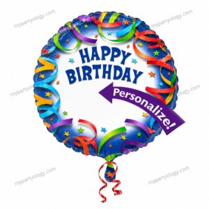 Happy Birthday Personalized 18" Foil Balloon (Anagram)