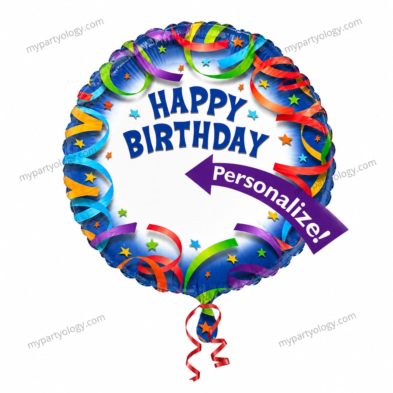 Happy Birthday Personalized 18" Foil Balloon (Anagram)