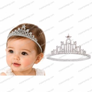 Princess Glitter Elastic Headband (Pack of 1)