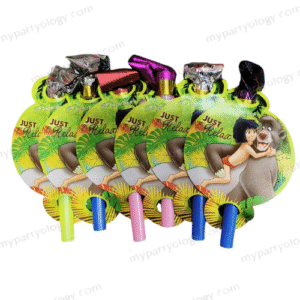 Jungle Book Party Blow Outs/Noisemakers Set (Pack of 6)