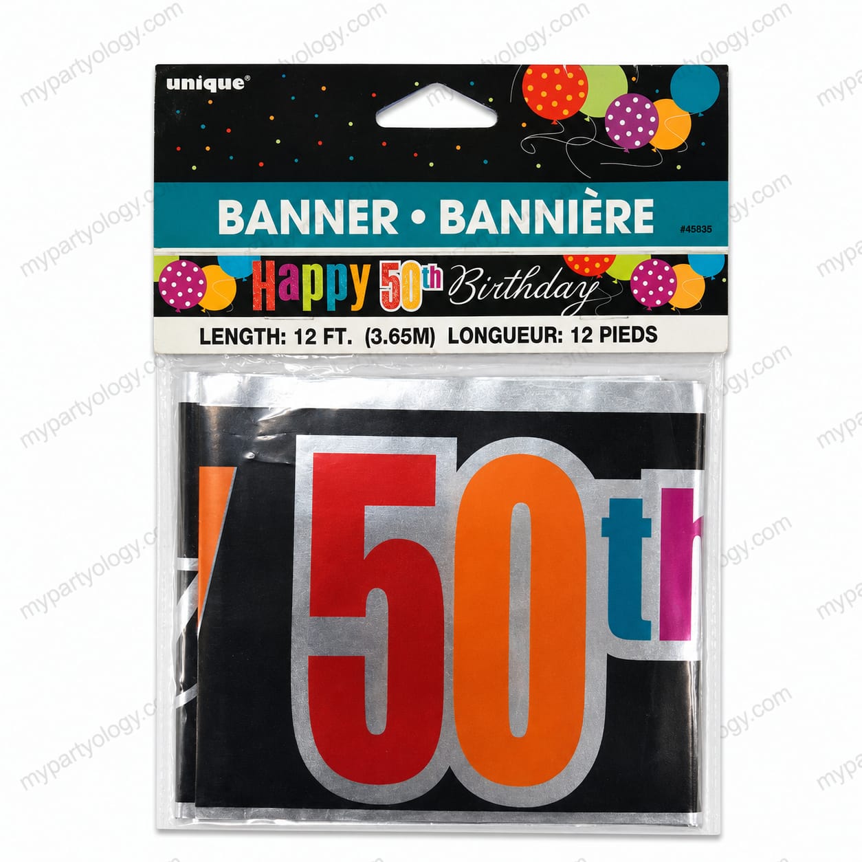 Birthday Cheer 50 Foil Banner - Image 2