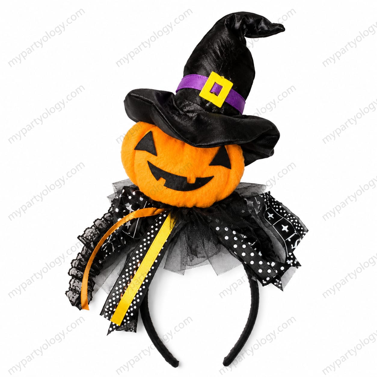 Pumpkin Witch Headband (Pack of 1)
