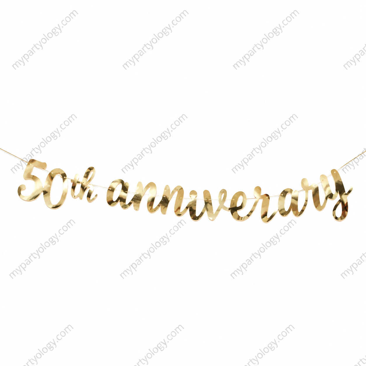 50th Anniversary Gold Script Banner (Unique)