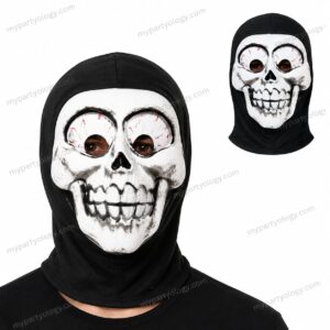 Big Eye Skeleton Hooded Mask