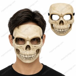 Plastic Skull Moving Jaw Mask