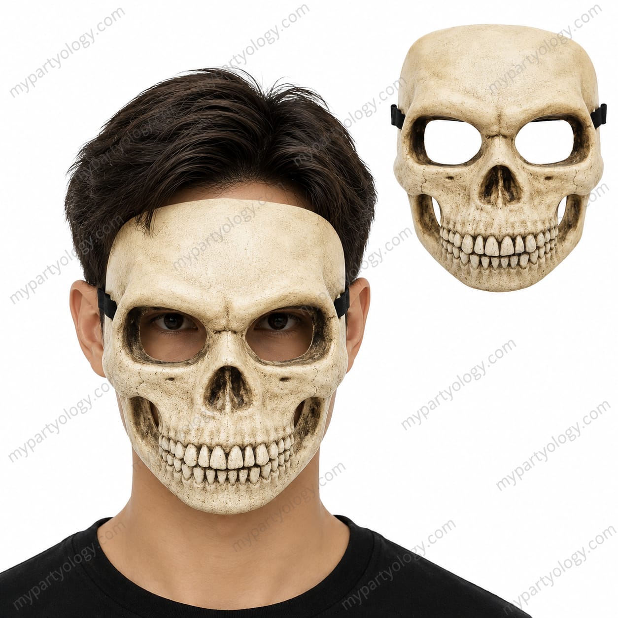Plastic Skull Moving Jaw Mask