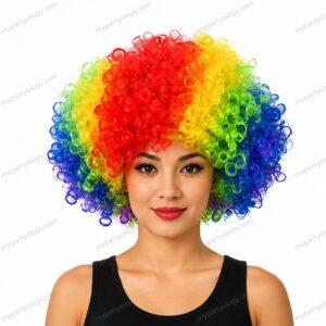 Afro/Malinga Multicolour Joker Wig (Pack of 1)