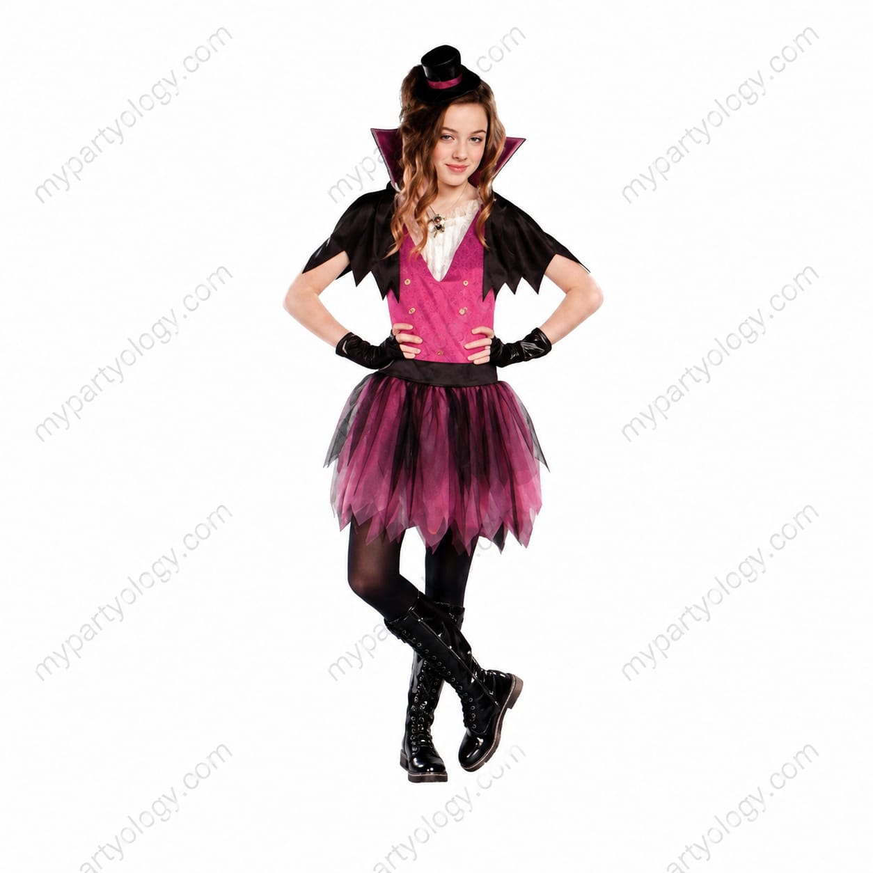 Vamp Kids Girls Pink Costume