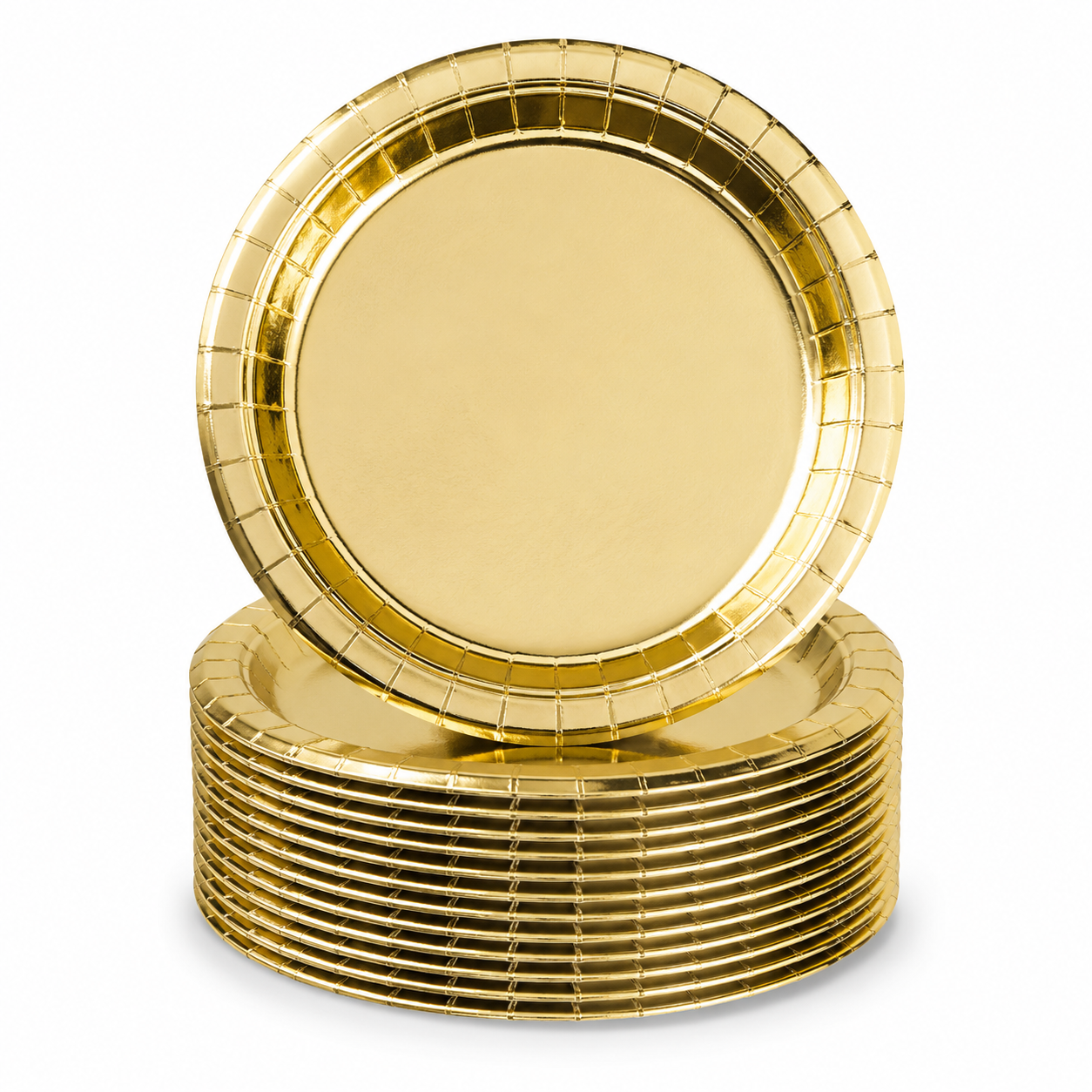 Gold Foil Board Round 9inch Plate (Pack of 8)