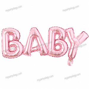 Baby Rose Gold 22" Foil Balloon Banner