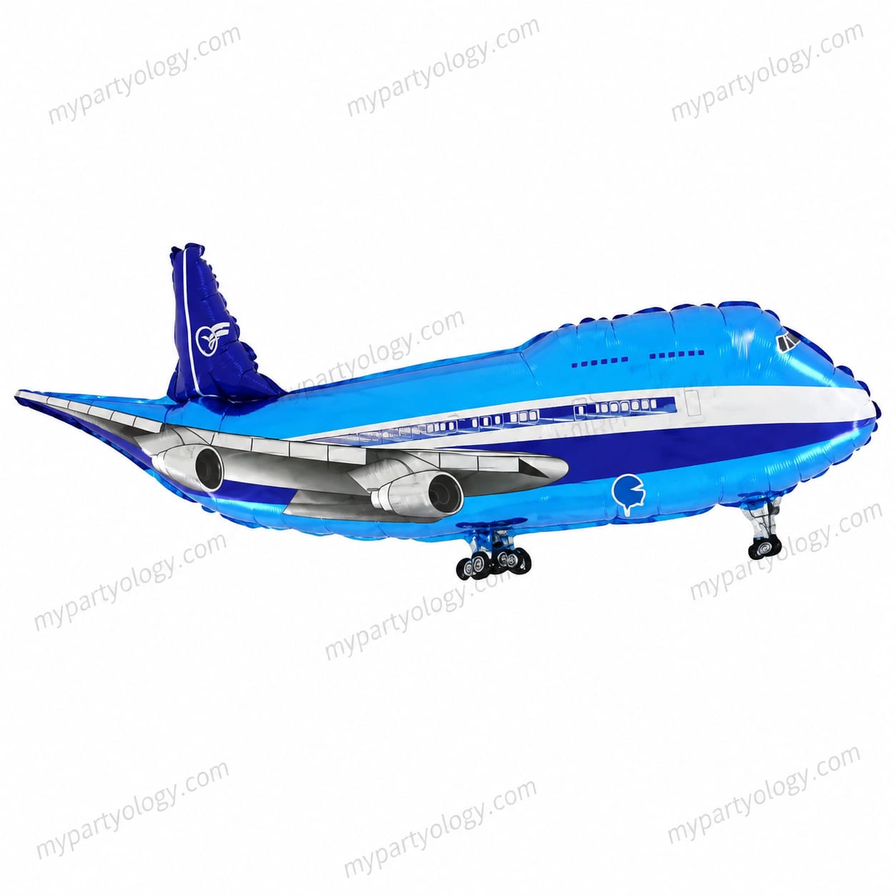 Aeroplane Jumbo Blue 28" Foil Balloon