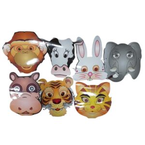 Animal Face Paper Mask (Pack of 7)