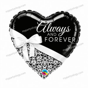 Always & Forever Damansk 18'' Foil Balloon (Qualatex)