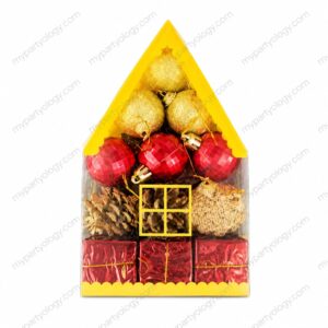 Baubles,Accorn,Gift House Tree Decorations (Pack of 12)