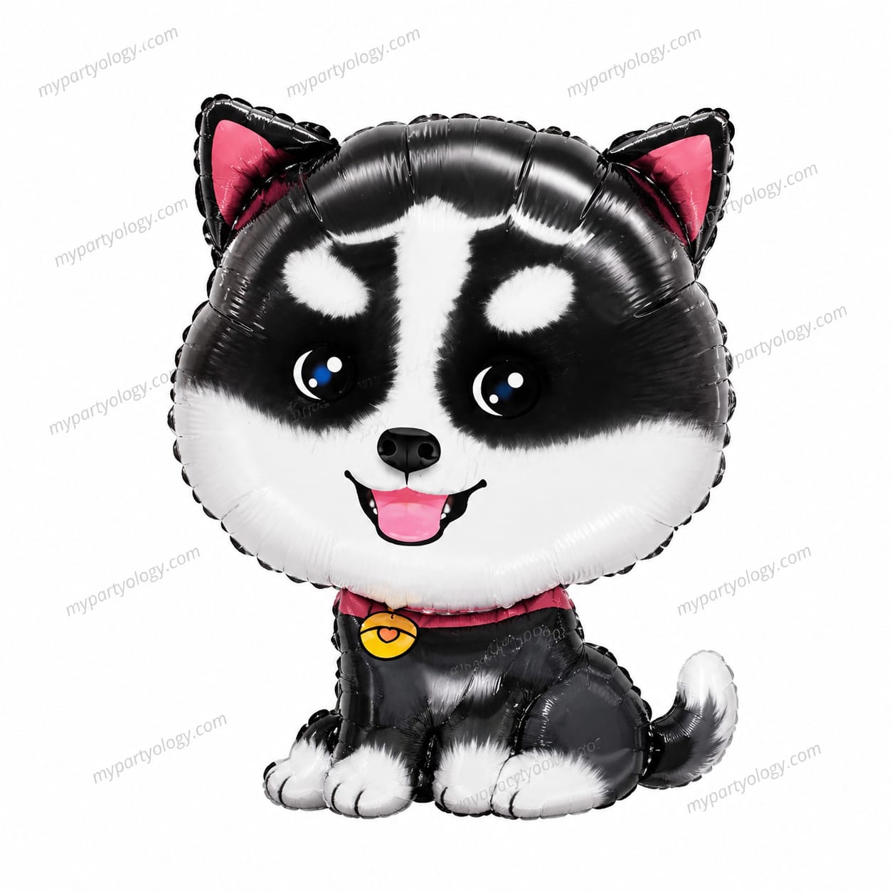 Black And White Dog 24" Foil Balloon