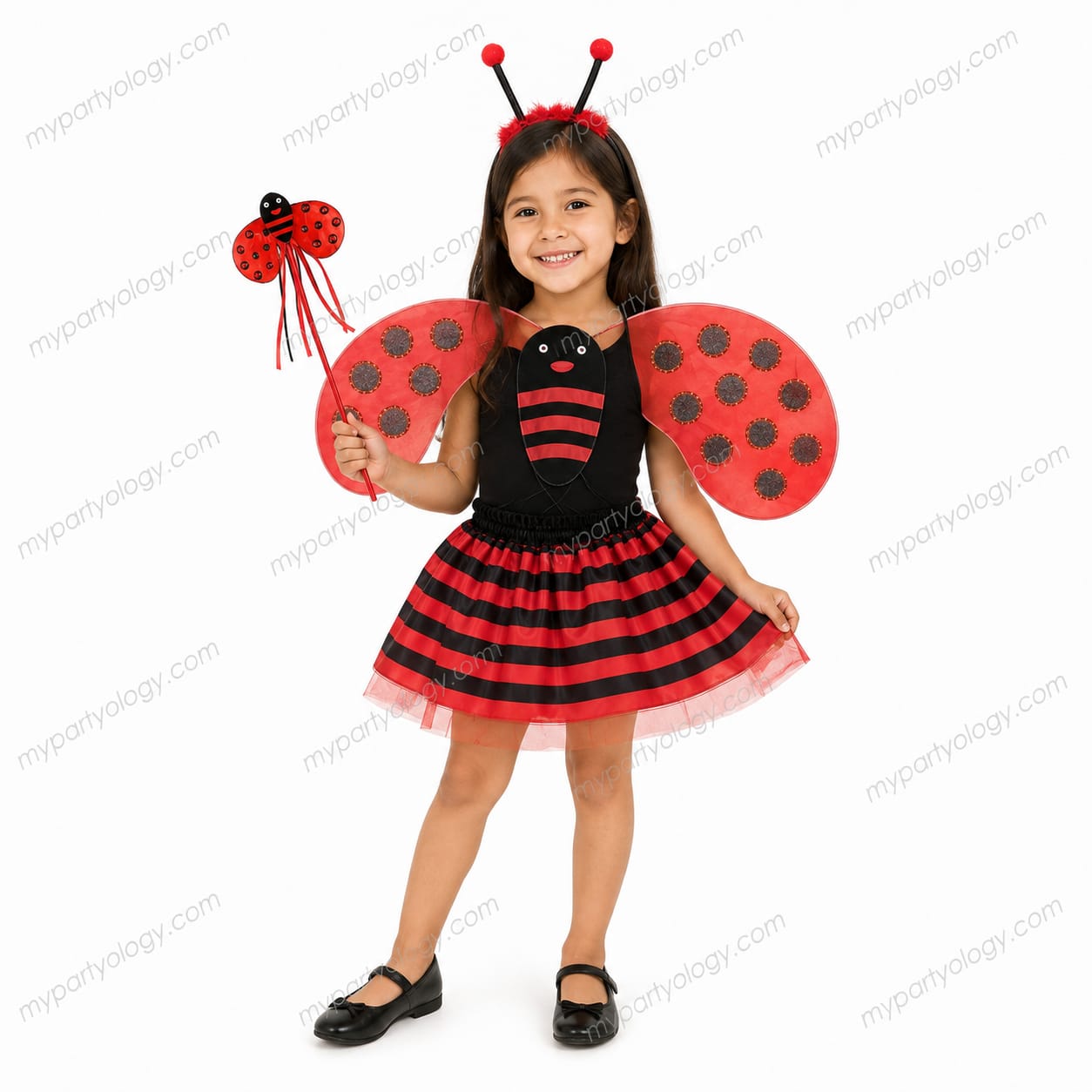Ladybug With Wand Kids Costume - Image 2