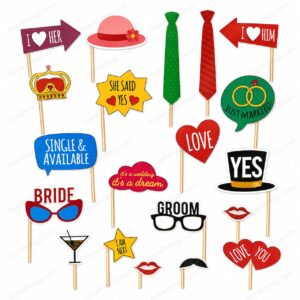 Pre-Wedding 4 Photoprops (Pack of 20)