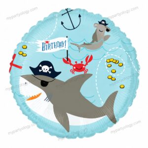 Pirate Shark 18" Foil Balloon