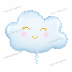 Blue Cloud With Smiley Face 20'' Foil Balloon
