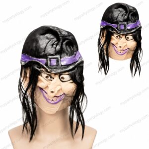 Purple Witch Silicon Big Face Mask