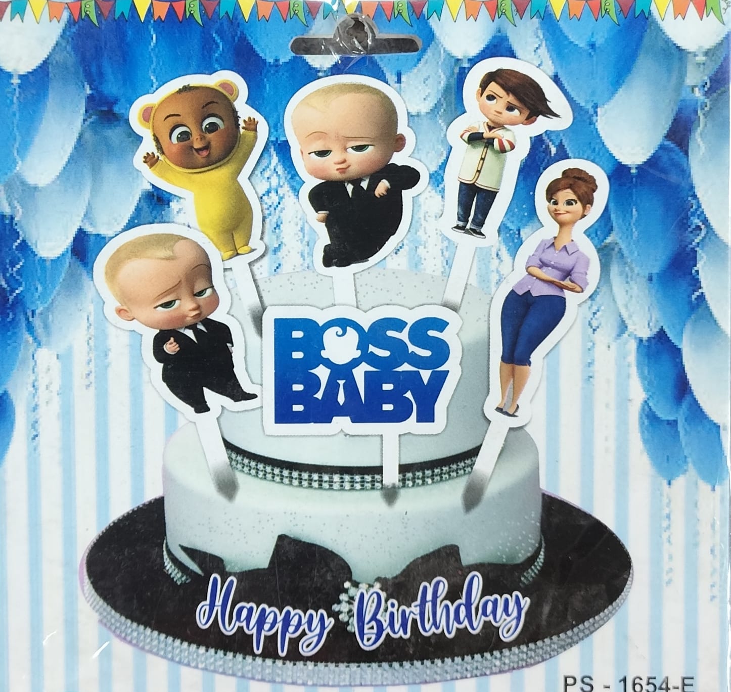 Boss Baby Paper Cake Topper (Pack of 6)