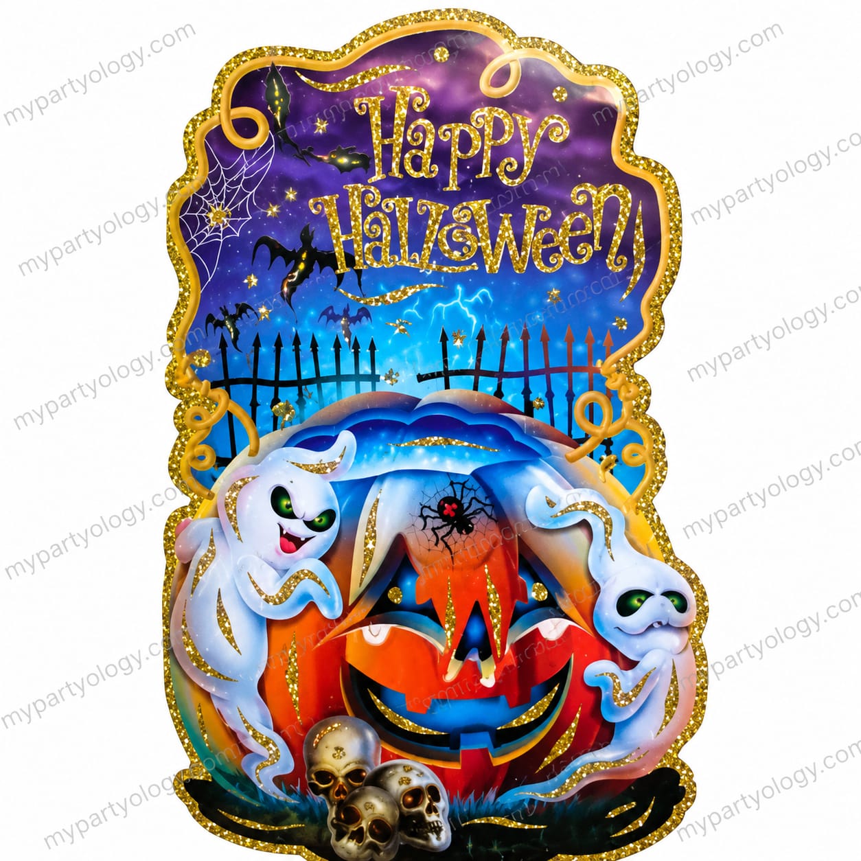 Halloween Ghost Glitter Cutout