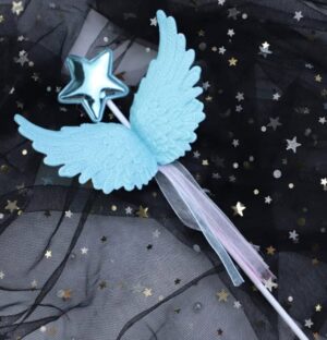 Blue Angel Wing Cake Topper