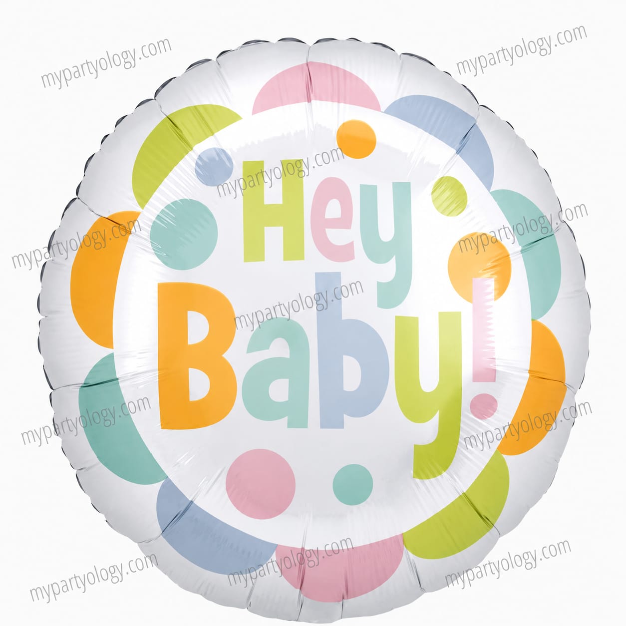 Hey Baby Colourful 18'' Foil Balloon (Anagram)