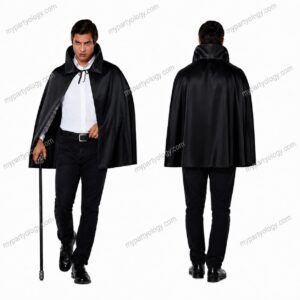 Black Collar Vampire Cape (Size-Small/32)