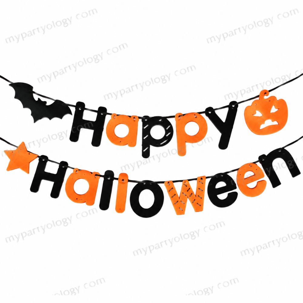 Happy Halloween Felt Banner