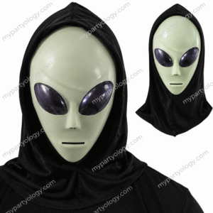 Alien Full Face Glow in the Dark Hooded Mask