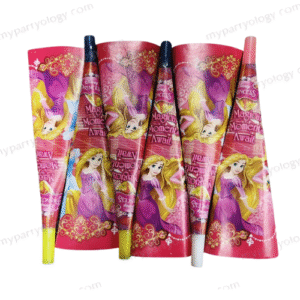 Princess Paper Blowhorn/Noisemaker Set (Pack of 6)