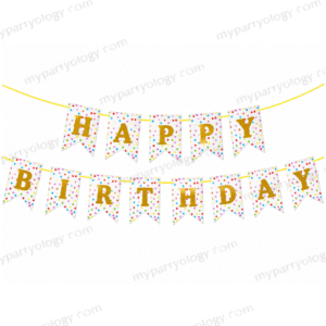 Happy Birthday Polka Dot Banner