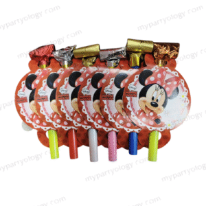 Minnie Party BlowOut/Noisemaker Set (Pack of 6)