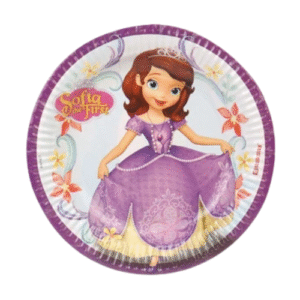 Sofia Theme 9" Paper Plates (Pack of 10)