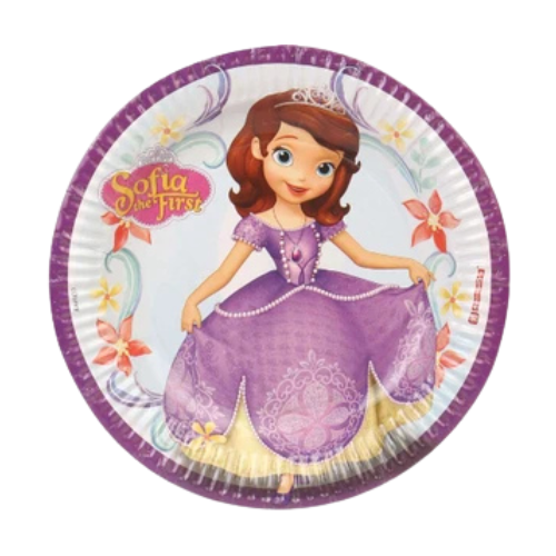 Sofia Theme 9" Paper Plates (Pack of 10)