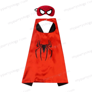 Spiderman Kids Satin Cape And Mask
