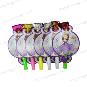 Sofia Party BlowOuts/Noisemakers Set (Pack of 6)