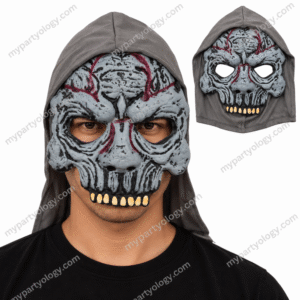 Skeleton Half Face Hooded Mask