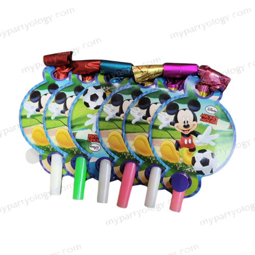 Micky Mouse Party Blow/Noisemakers Set (Pack of 6)