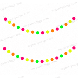 Neon Circle String Hanging Decor
