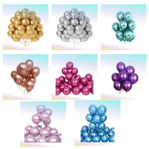 Chrome 10" Latex Balloon (Pack Of 10)