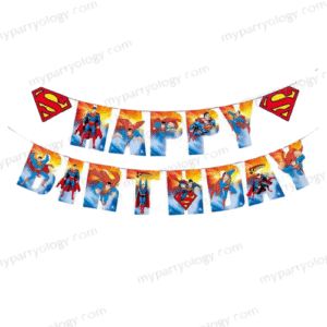 Superman Happy Birthday Banner