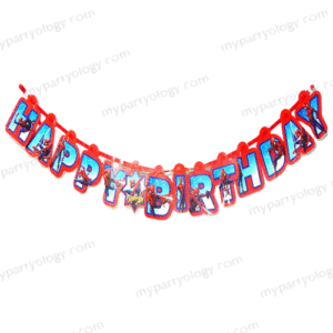 Spiderman Happy Birthday Star Banner