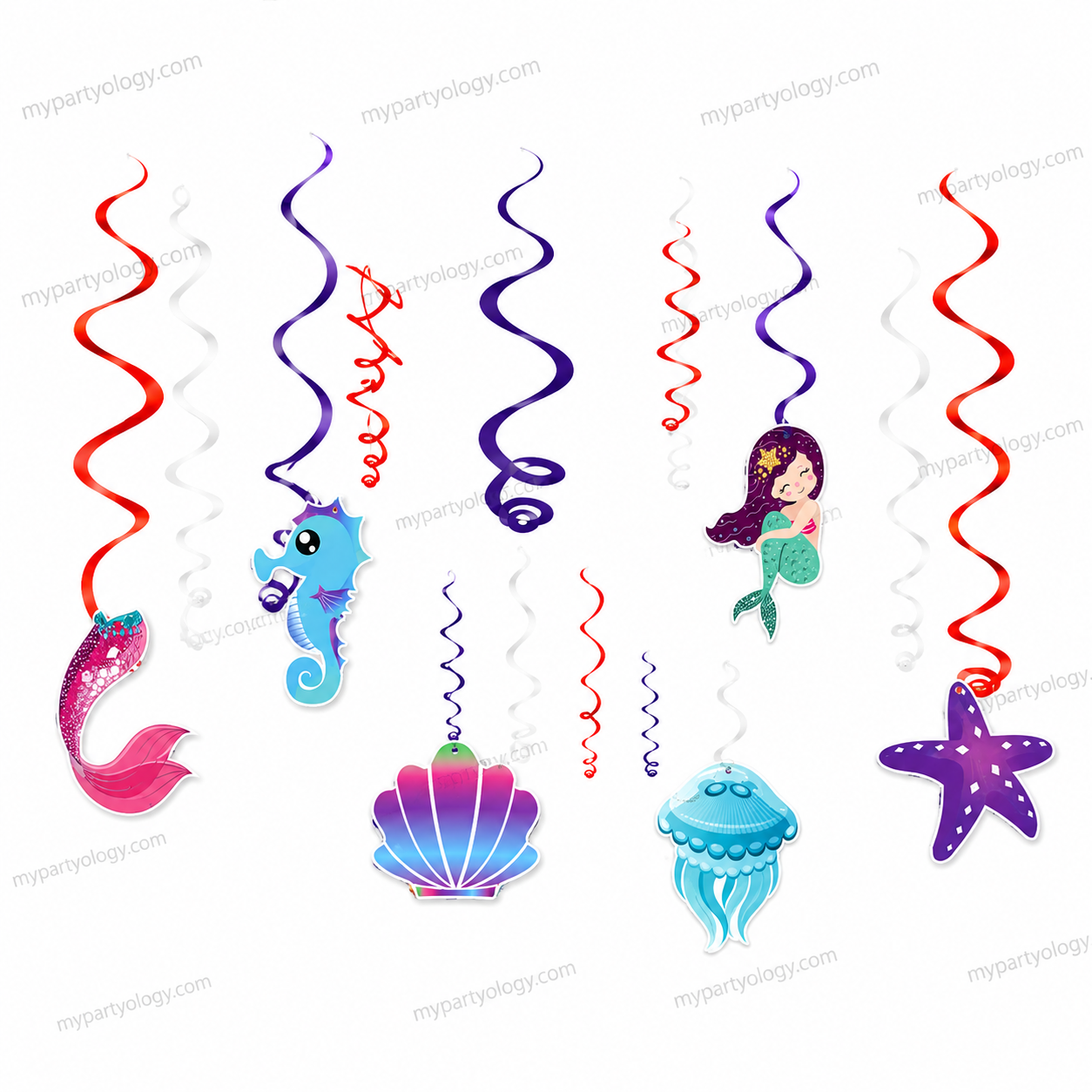 Mermaid Swirl/Danglers set (Pack of 12)