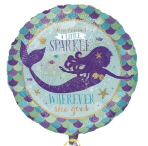 Mermaid Little Sparkle 18" Foil Balloon