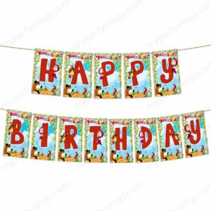 Happy Birthday Masha And The Bear Paper Banner