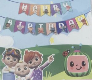 Cocomelon Happy Birthday Paper Banner